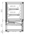 Koelvitrine 600l