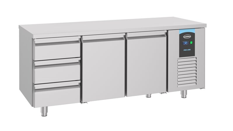 700 Koelwerkbank 2 Deuren 3 Laden Energy Line