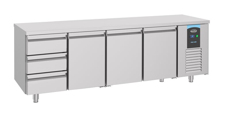 700 Koelwerkbank 3 Deuren 3 Laden Energy Line