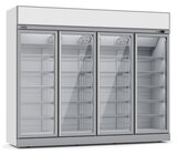 Vrieskast 4 Glasdeuren Ins-2060f *transport OP Aanvraag* **let Op, Er Is Sprake Van Een Hogere Inschakelstroom Waardoor Een Automaat Met C Karakteristiek Noodzakelijk Is.**