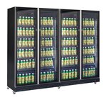 Koelkast 4 Glasdeuren Zwart
