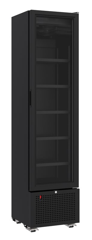 Drankenkoelkast 1 Glasdeur Zwart 221l