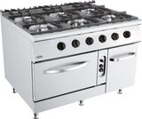 Base 900 Gasfornuis 6 Br. Met Gasoven