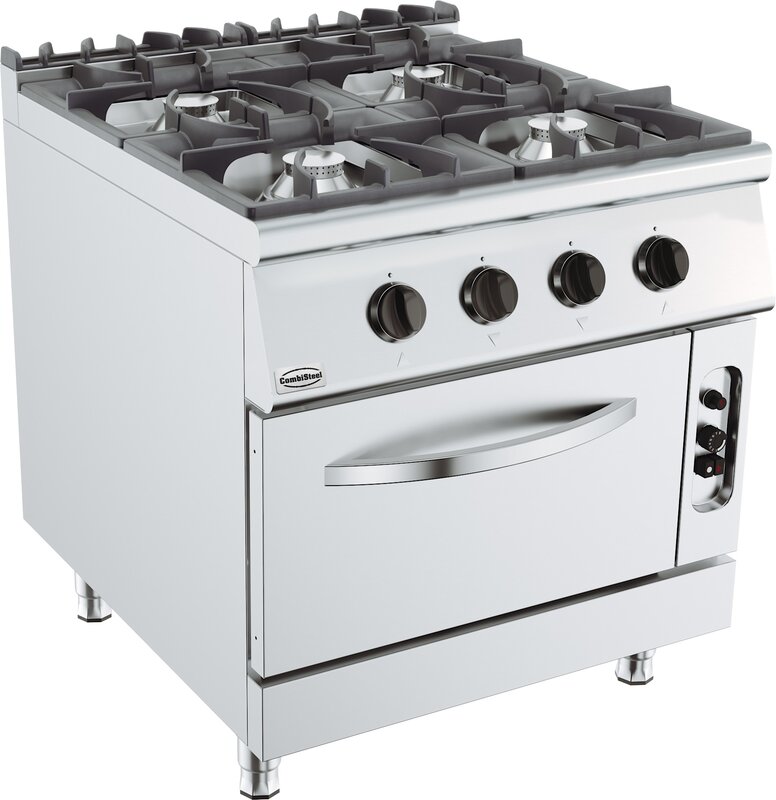 Base 900 Gasfornuis 4 Br. Met Gasoven