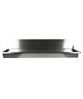 Rvs Wasbak 3 Kranen 1800mm  Inclusief Afvoerplug EN Spatscherm, Exclusief Kranen