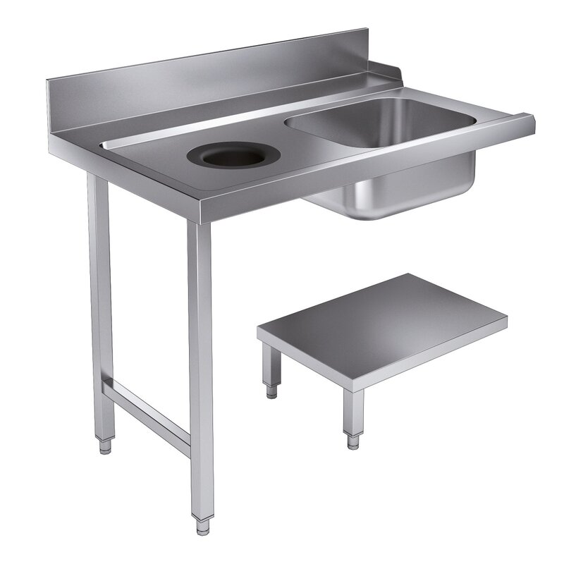 Aanvoertafel Bodemschap Met Afvalgat 1200 Links Tbv 7280.0045-0046