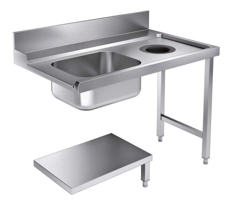 Aanvoertafel Bodemschap Met Afvalgat 1200 Rechts Tbv 7280.0045-0046