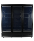 Koelkast 3 Glasdeuren Zwart Ceb-1600r BL