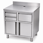 Rvs Koffie Werktafel 1000x600x1150