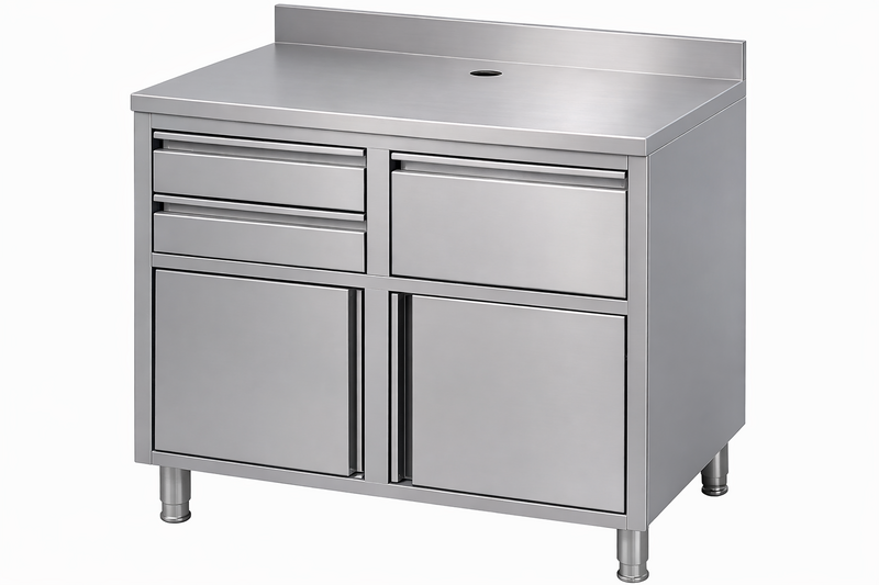 Rvs Koffie Werktafel 1250x600x1150