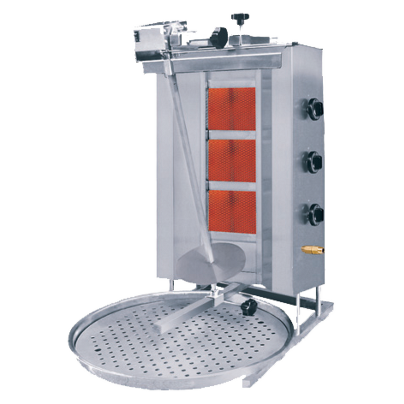 Naomi Grills Donergrill | Gas (3 Branders) | Max. 60 Kg | 565x810x985(h)mm
