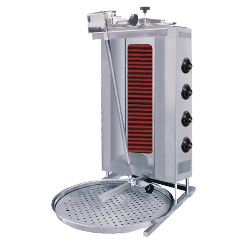 Naomi Grills Donergrill | Elektrisch (4 Elementen) | Max. 80 Kg | 565x810x1150(h)mm