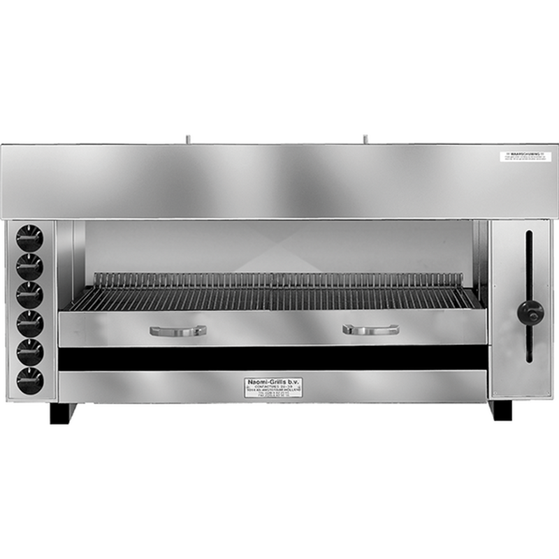 Pita-oven | Gas | Waterverdampingssysteem | 6 Infrarood Gasbranders | 16.2kw | 1290x430x600(h)mm