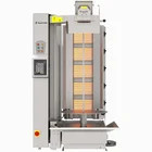 Robot Dönergrill | Gas | 5 Branders | 19kw (5x 3.8kw) | Max. 120kg | Rotatiemotor Onder | Handsfree Snijden | 720x980x1260(h)mm