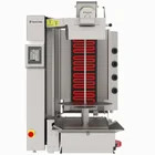 Robot Dönergrill | Elektrisch | 4 Elementen | 6.4kw (400v) | Max. 120kg | Rotatiemotor Onder | Handsfree Snijden | 720x980x1260(h)mm