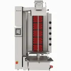 Robot Dönergrill | Elektrisch | 5 Elementen | 8kw (400v) | Max. 120kg | Rotatiemotor Onder | Handsfree Snijden | 720x980x1260(h)mm