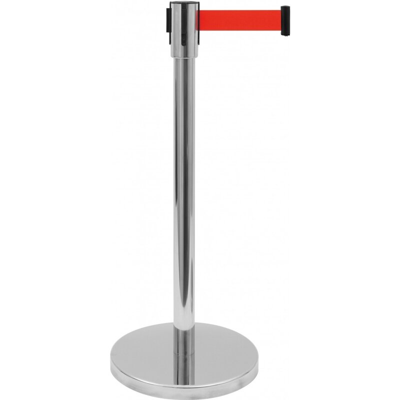 Afzetpaal Met Riem Model AF 206 SR | Riem 1800(b)x47(h)mm | Standaard Ø 360x915(h)mm