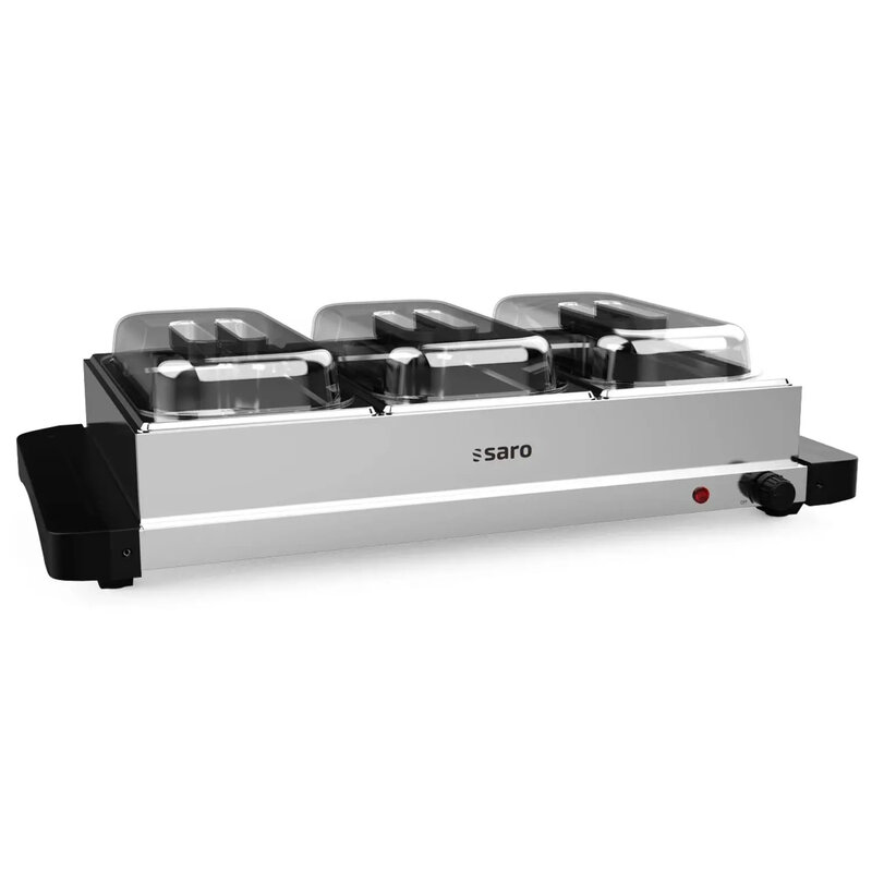 Warmhoudplaat | Karif | 3x 1/3 GN | 30°c/85°c | 0.4kw (230v) | Incl. Gn-deksels | 657x381x167(h)mm