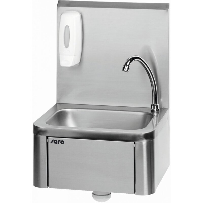 Handenwasbak Kevin Met Kniebediening | Waterleiding 1/2 | 400x340x595(h)mm