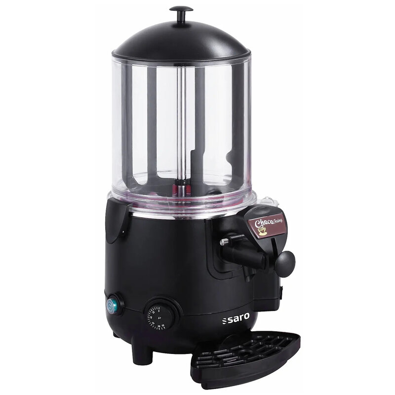 Chocolademelkdispenser | Mila | Zwart | 10l | 30°c/90°c | 1kw (230v) | Lekbak | 280x410x580(h)mm
