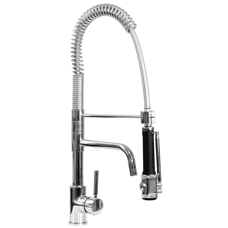 Saro Eengats Voorspoeldouche Zwart Met Kraan Valentina