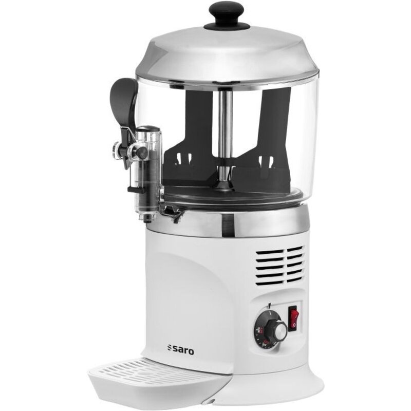 Cacaodispenser Nina Wit | 5L | Met Aftapkraan | 260x320x500(h)mm