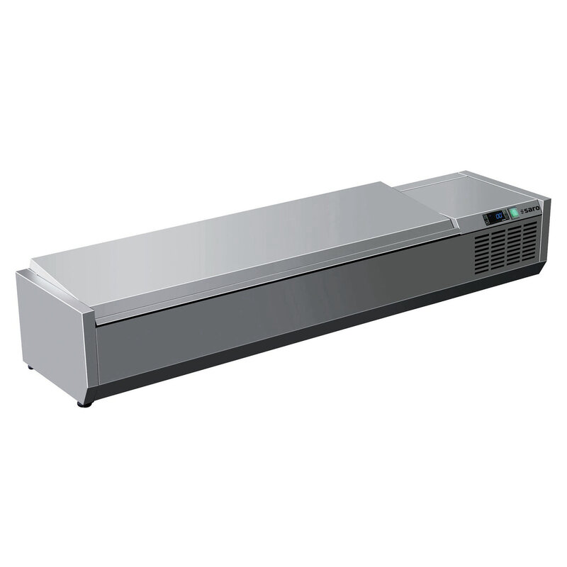 Saro Gekoelde Opzetunit, Deksel - 1/3 Gn, Vrx 1600 S/s