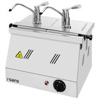 Verwarmde Sausdispenser | Rvs | 2x 1/6 GN (2x 3l) | 30°c/90°c | Portie 35ml | 0.9kw (230v) | 400x290x510(h)mm