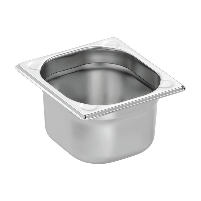 Bartscher Gn-bak | Basic Line | Cns | 1/6 GN | Hoogte 100mm | 176x162x100(h)mm