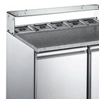 Pizzawerkbank | 240l | 2 Deuren (1/1 Gn) | Boven 5x 1/6 GN | +2°c/+8°c | Statisch + Ventilator | 900x700x861/1086(h)mm