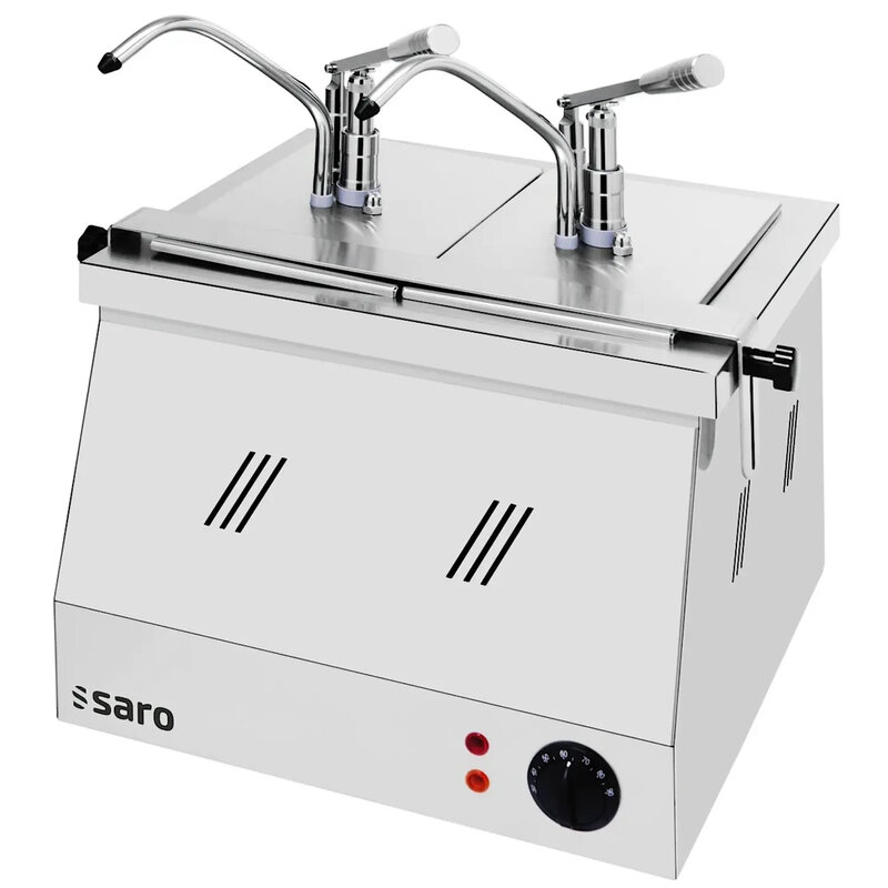 Saro Bainmarie 2 x 1/4 en 2 x 1/6 Met Pompkop Bm-0214