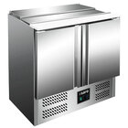 Saladette | 240l | 2 Deuren (1/1 Gn) | Boven 2x 1/1 GN + 3x 1/6 GN | +2°c/+8°c | Geforceerd | Schuif-/klapdeksel + Snijblad | 903x700x880(h)mm