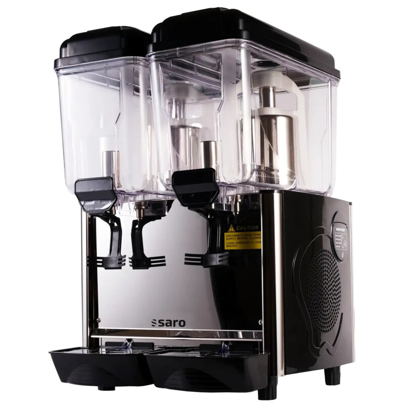 Saro Drankendispenser | Corolla | Div. Kleuren | 2x 12l | +3°c/+8°c | 430x430x640(h)mm