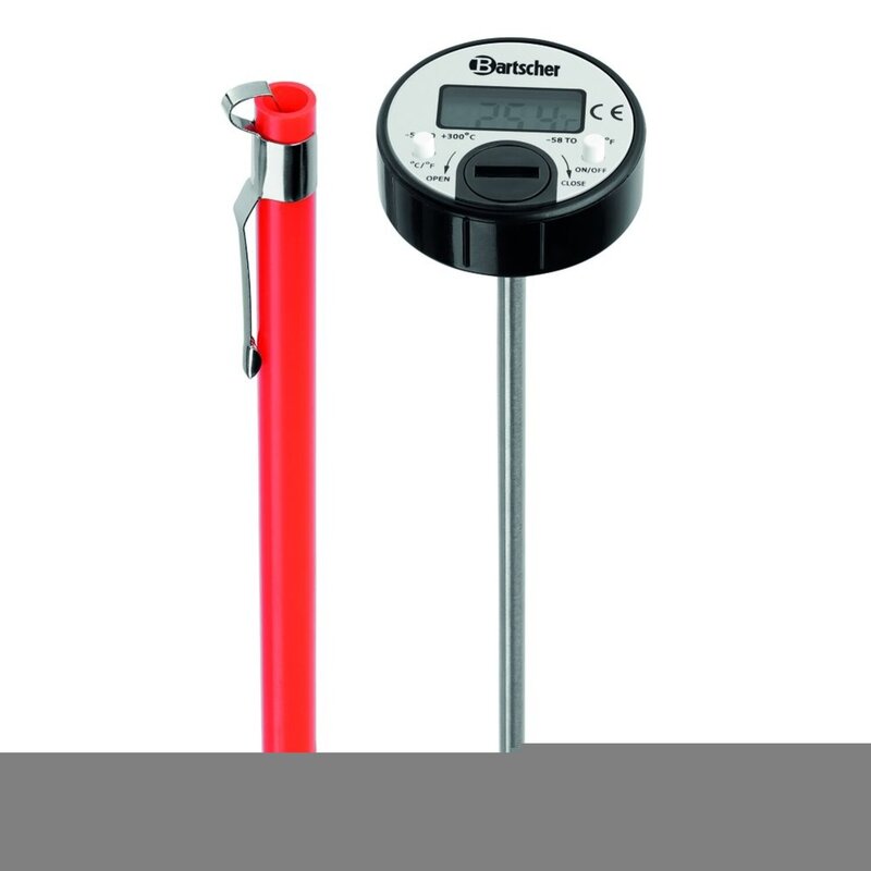 Thermometer D3000 Ktp Rvs/kunststof | Incl. Beschermingskap & 1 Batterij | 34x34x160(h)mm