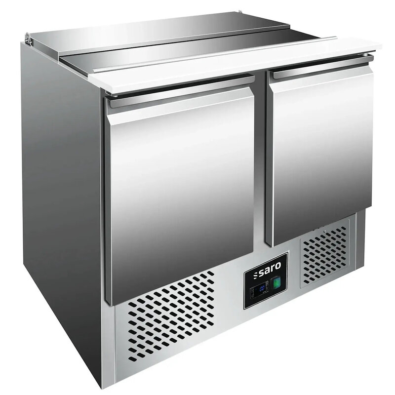 Saladette | Baldur | 270l | 2 Deuren (1/1 Gn) | Boven 3x 1/1 GN | +2°c/+8°c | Statisch + Ventilator | Schuif-/klapdeksel + Snijblad | 1045x700x880(h)mm