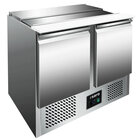 Saladette | 270l | 2 Deuren (1/1 Gn) | Boven 3x 1/1 GN | +2°c/+8°c | Geforceerd | Schuif-/klapdeksel + Snijblad | 1045x700x880(h)mm