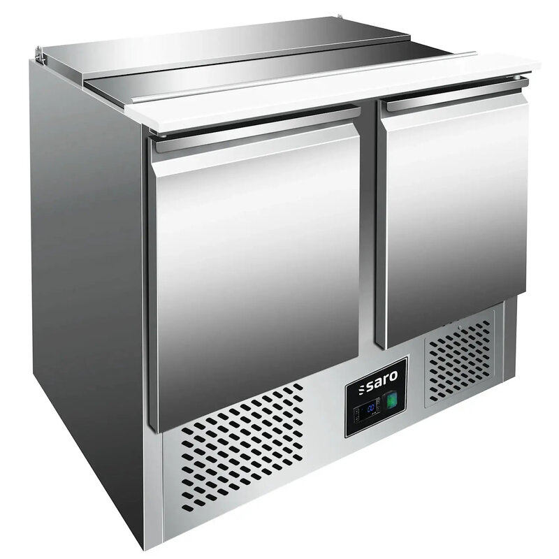 Saladette | 270l | 2 Deuren (1/1 Gn) | Boven 3x 1/1 GN | +2°c/+8°c | Geforceerd | Schuif-/klapdeksel + Snijblad | 1045x700x880(h)mm