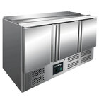 Saladette | Baldur | 365l | 3 Deuren (1/1 Gn) | Boven 4x 1/1 GN | +2°c/+8°c | Statisch + Ventilator | Schuif-/klapdeksel + Snijblad | 1364x700x880(h)mm