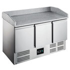 Pizzawerkbank | 368l | 3 Deuren (1/1 Gn) | +2°c/+8°c | Statisch + Ventilator | Wielen (geremd) | 1400x700x866/1016(h)mm