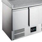 Pizzawerkbank | 368l | 3 Deuren (1/1 Gn) | +2°c/+8°c | Statisch + Ventilator | Wielen (geremd) | 1400x700x866/1016(h)mm