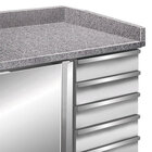 Pizzawerkbank | 109l | 1 Deur (1/1 Gn) + 6 Deegladen (en600x400) | +2°c/+8°c | Statisch + Ventilator | 1000x700x880/1060(h)mm