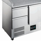 Pizzawerkbank | 368l | 1 Deur + 4 Laden (1/1 Gn) | +2°c/+8°c | Statisch + Ventilator | Wielen (geremd) | 1400x700x866/1016(h)mm