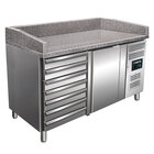 Pizzawerkbank | 221l | 1 Deur + 7 Deegladen (en600x400) | +2°c/+8°c | Geforceerd | 1515x800x920/1040(h)mm