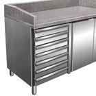 Pizzawerkbank | 221l | 1 Deur + 7 Deegladen (en600x400) | +2°c/+8°c | Geforceerd | 1515x800x920/1040(h)mm