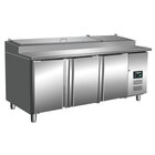 Saladette | 459l | 3 Deuren (1/1 Gn) | Boven 9x 1/3 GN | +1°c/+6°c | Geforceerd | 0.27kw | Klapdeksel | 1795x700x850/1042(h)mm