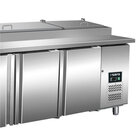 Saladette | 459l | 3 Deuren (1/1 Gn) | Boven 9x 1/3 GN | +1°c/+6°c | Geforceerd | 0.27kw | Klapdeksel | 1795x700x850/1042(h)mm