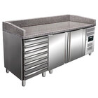 Pizzawerkbank | 428l | 2 Deuren + 7 Deegladen (en600x400) | +2°c/+8°c | Geforceerd | 2025x800x920/1040(h)mm