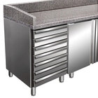 Pizzawerkbank | 428l | 2 Deuren + 7 Deegladen (en600x400) | +2°c/+8°c | Geforceerd | 2025x800x920/1040(h)mm