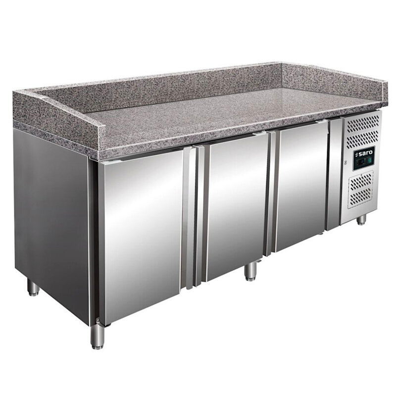 Pizzawerkbank | 635l | 3 Deuren (en600x400) | +2°c/+8°c | Geforceerd | 2020x800x920/1040(h)mm