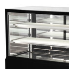 Koelvitrine | Vanessa | 510l | Zwart | +2°c/+8°c | Geforceerd | 3 Niveaus | Wielen (geremd) | 1515x675x1210(h)mm